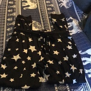 Black and white joggers